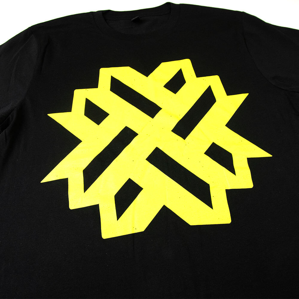 Yellow Emblem Tee - Black image 2