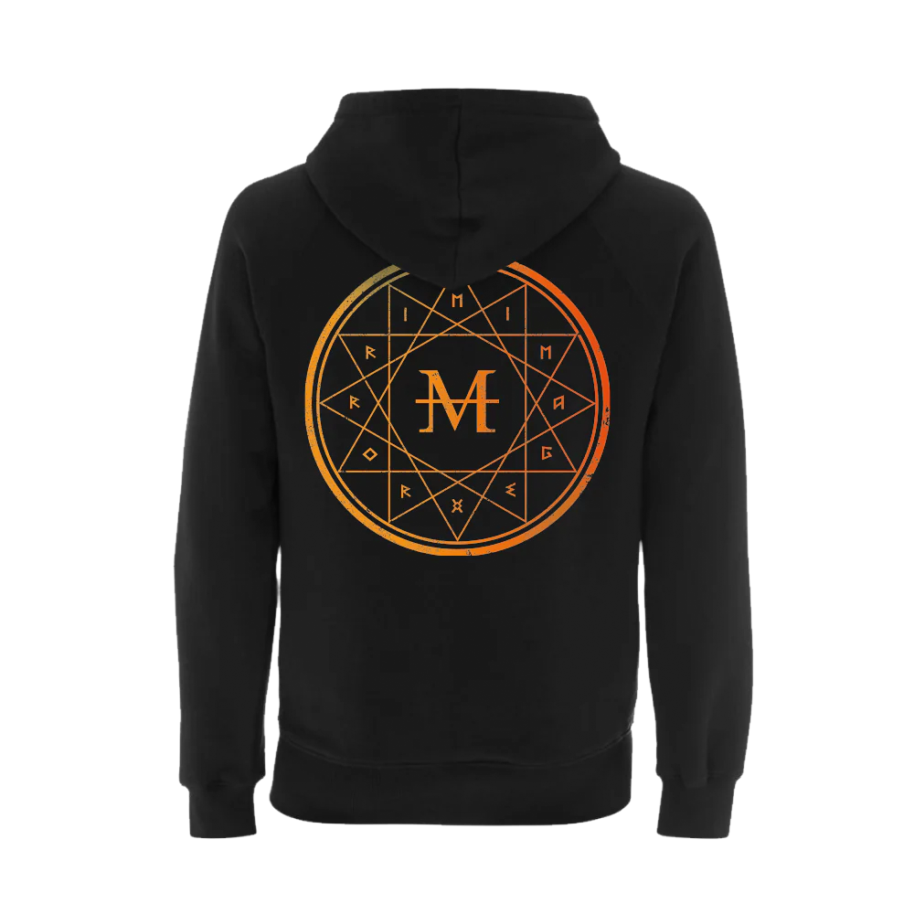 Mirror Image Zip Hoodie - Black