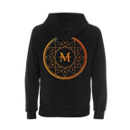 Mirror Image Zip Hoodie - Black