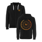 Mirror Image Zip Hoodie - Black