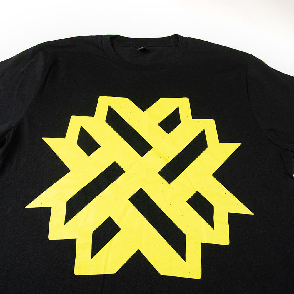 Yellow Emblem Tee - Black image 1