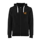 Mirror Image Zip Hoodie - Black